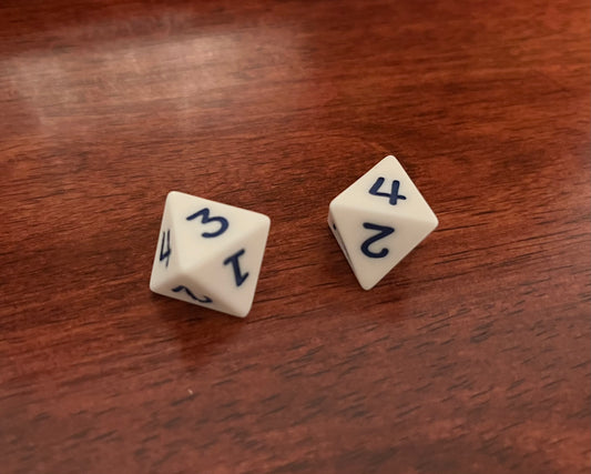 Accessible 8-sided D4 die