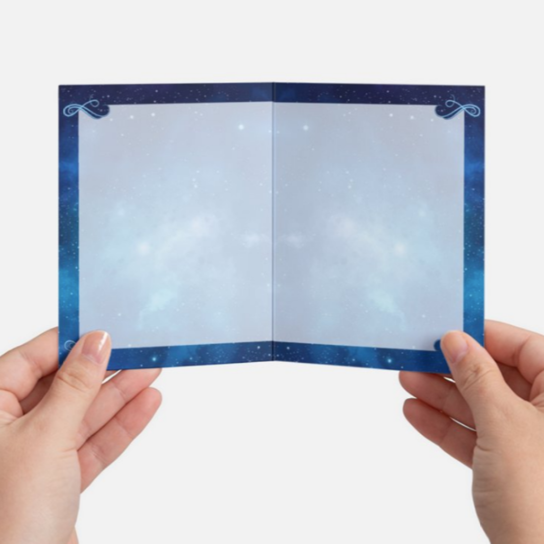 Lion with Menorah Hanukkah greeting card