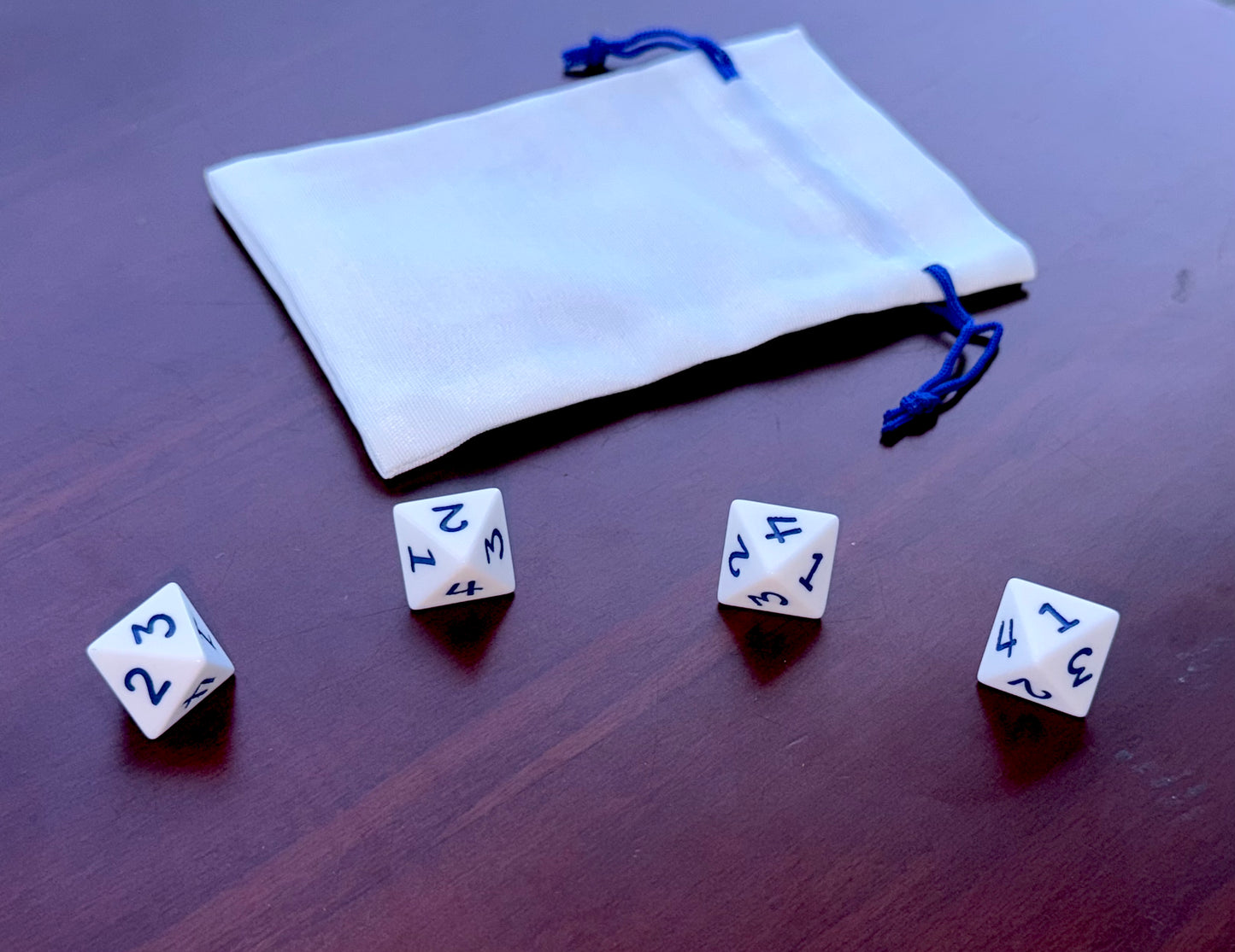 Accessible 8-sided D4 die