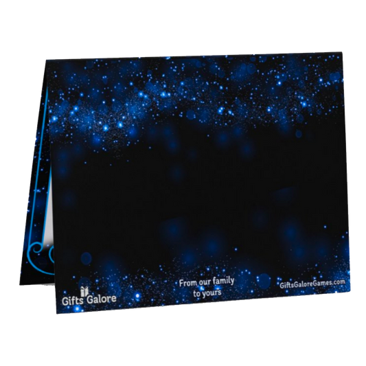 Stylized menorah Hanukkah card